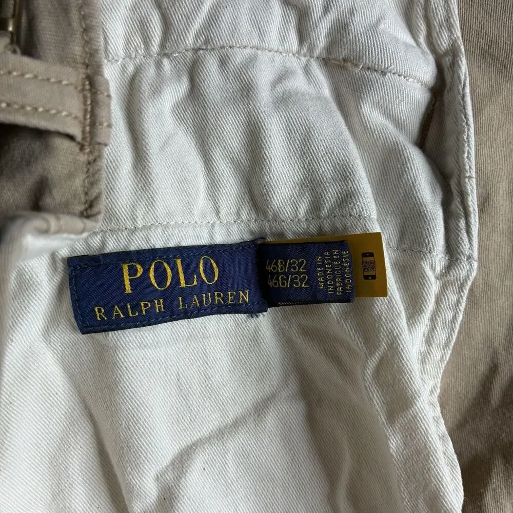 Polo Ralph Lauren Cargo Pants Size 46B Utility Paratrooper Adjustable Waist Army